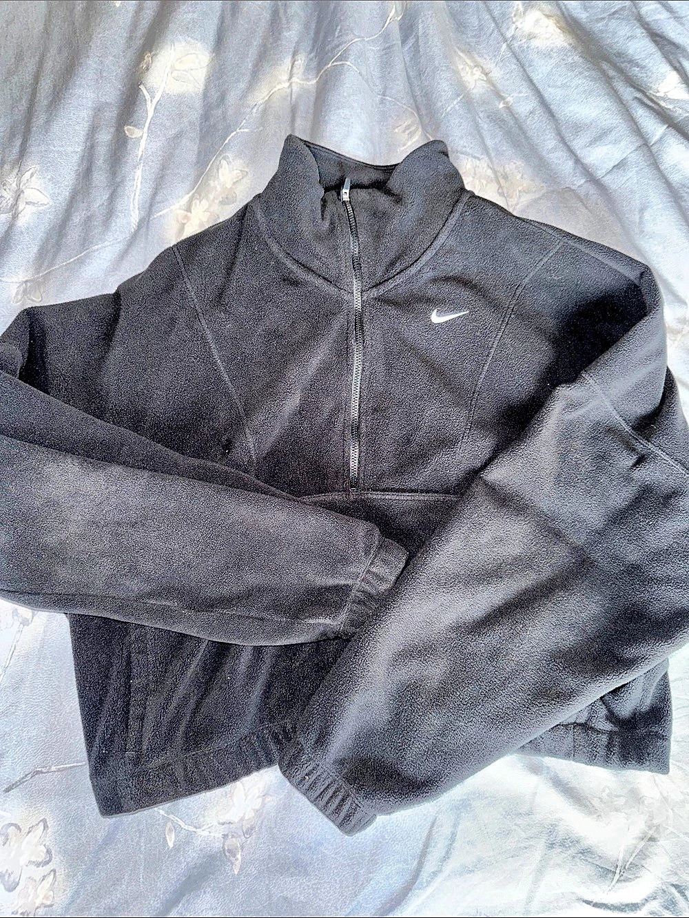 Nike One Therma-FIT 1/2-Zip Fleece Pullover Black Medium